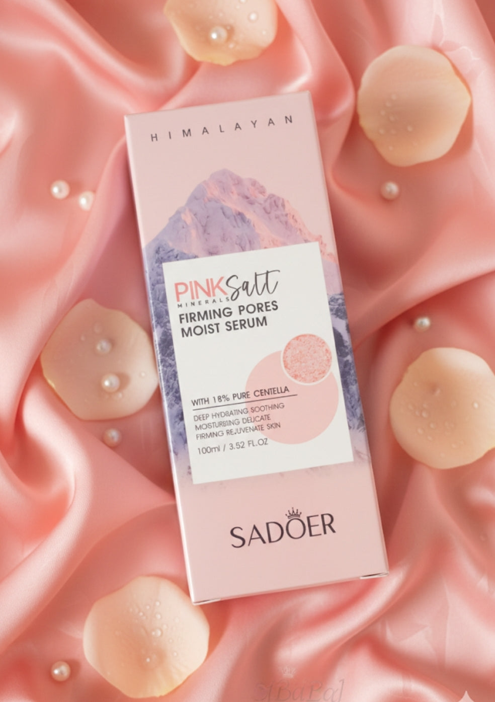 Pink salt minerals firming pores moist serum
