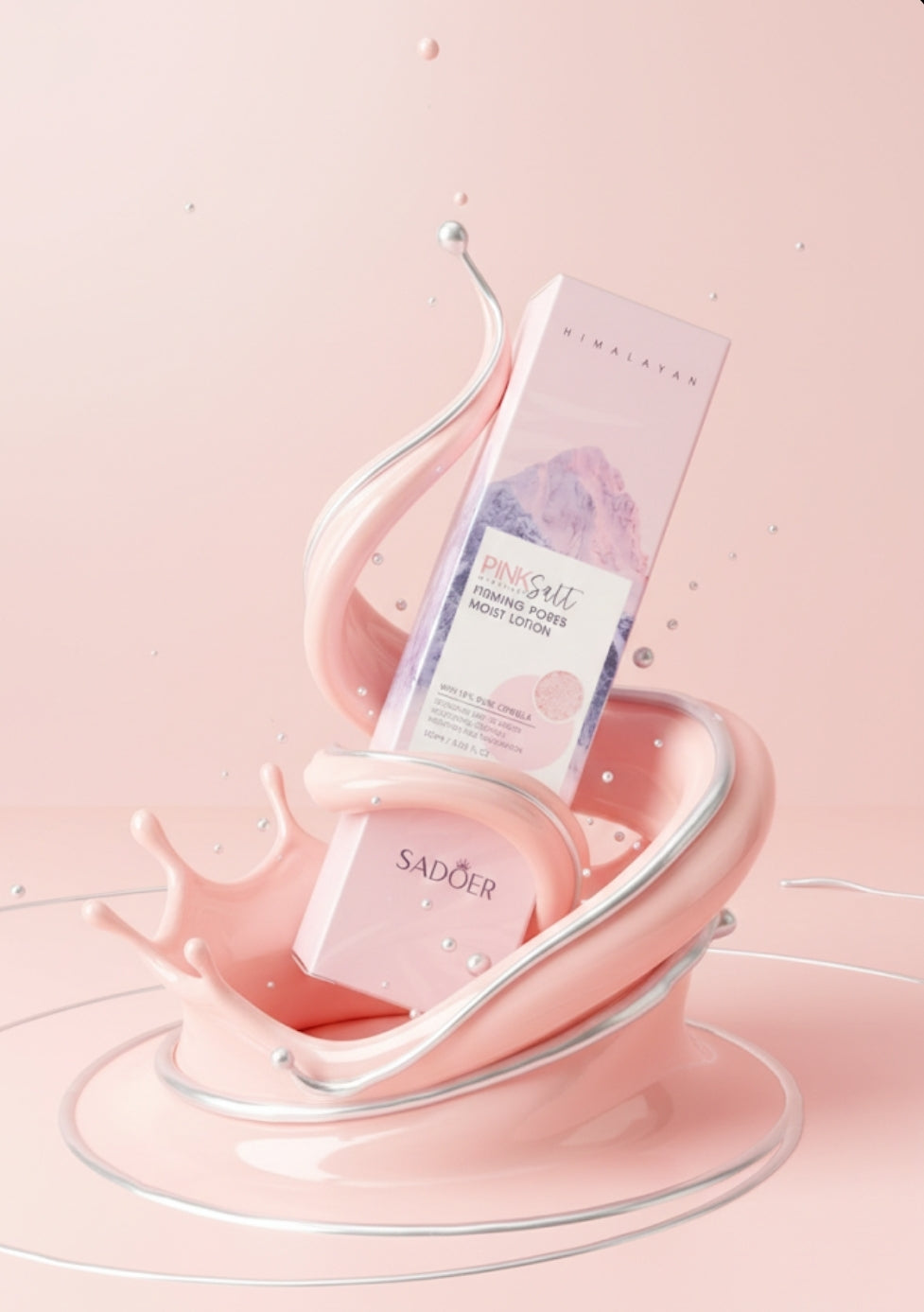 Pink salt minerals firming pores lotion