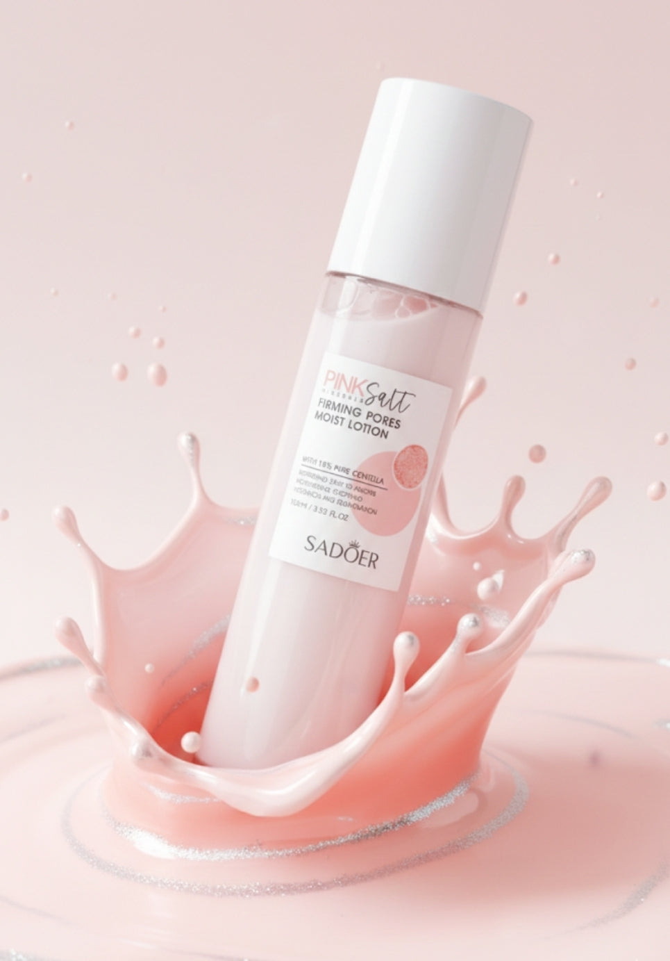 Pink salt minerals firming pores lotion